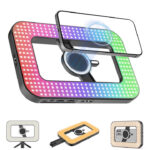 Magnetic 6000mAh RGB Selfie RingLight for iPhone,448 LED