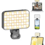 60 LED Selfie Light foriPhone,2000mAh Rechargeable