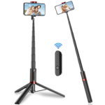 60in selfie stick tripod with remote Red
